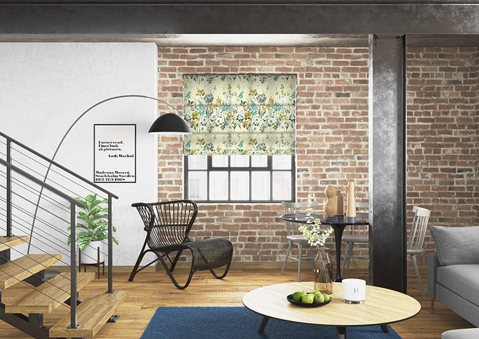 Wild Meadow, Pistachio - Twist&Fit Roman Blind - Image 5